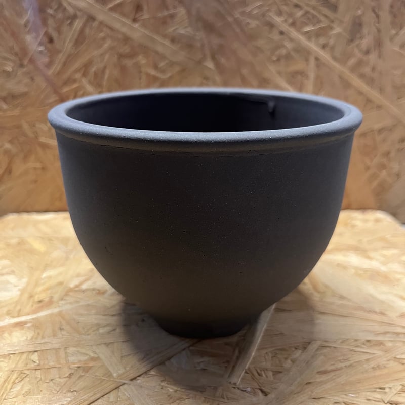 伝市鉢 コウロ型 4号 黒化粧 | GREEN LUCK