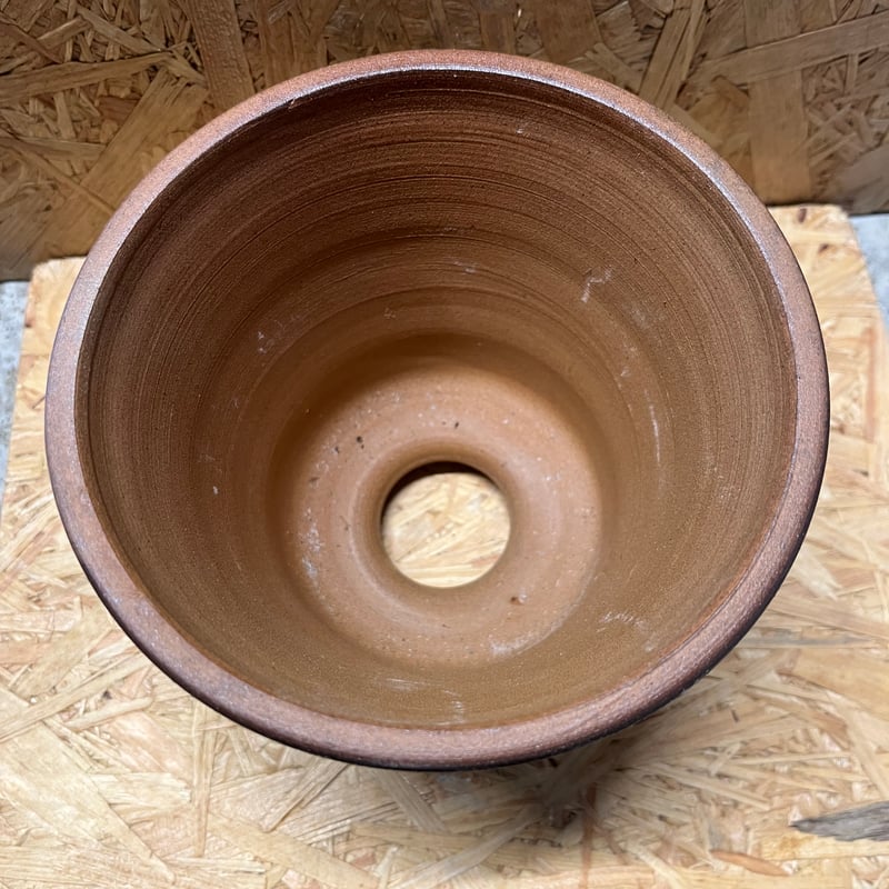伝市鉢　未使用品新品 楽天市場】伝市鉢 コウロ型【ブラック】5号 φ16cm×H11cm 植木鉢 陶器