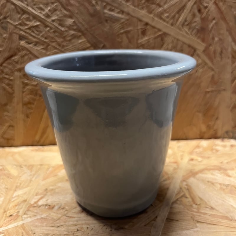 伝市鉢 型ラン型 3.5号 グレー | GREEN LUCK