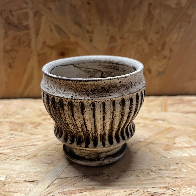 淡海陶芸研究所 錆白泥彫鉢 | GREEN LUCK