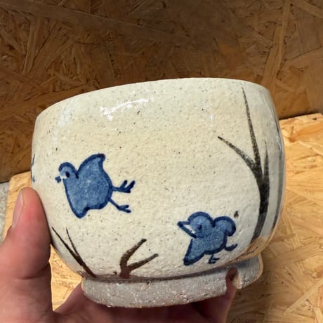 かみ山陶器　信楽焼　植木鉢