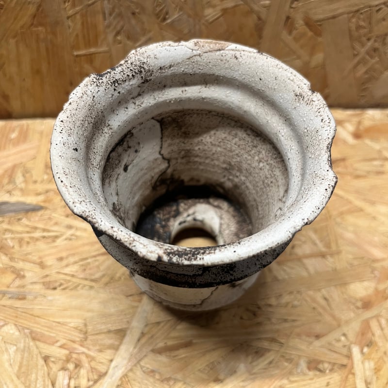淡海陶芸研究所 植木鉢 錆白泥筒鉢 | GREEN LUCK