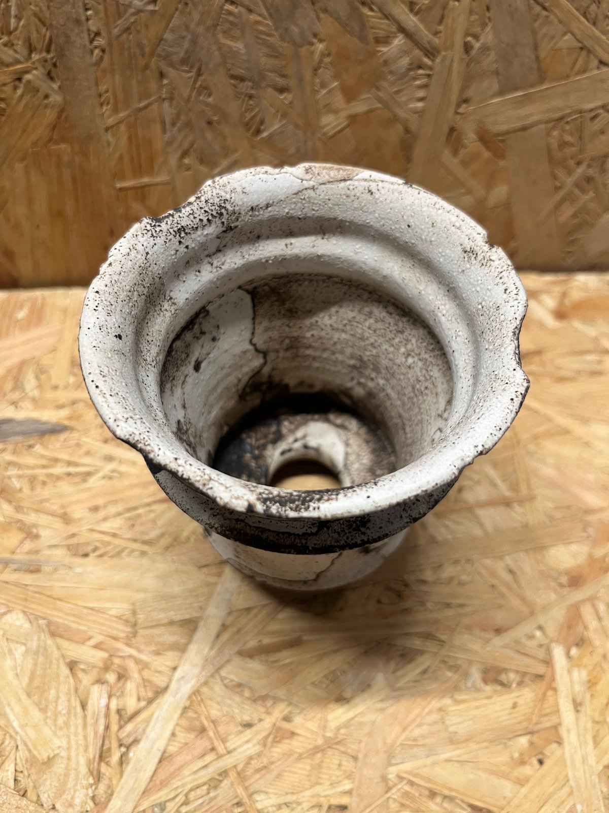 淡海陶芸研究所 植木鉢 錆白泥筒鉢 | GREEN LUCK