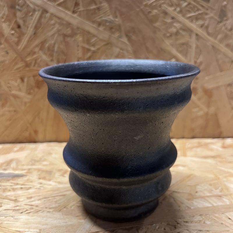 淡海陶芸研究所 植木鉢 泥彩筒鉢 （curved） | GREEN LUCK