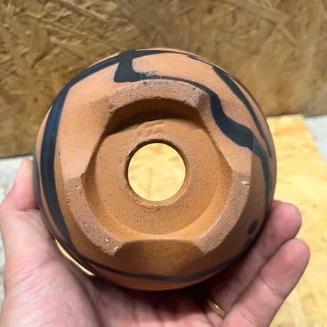 伝市鉢　コウロ型　２.5号　4号　飛ばし釉