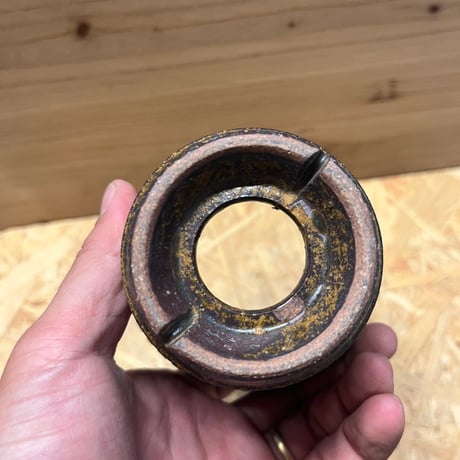 淡海陶芸研究所　植木鉢　泥象嵌彫鉢