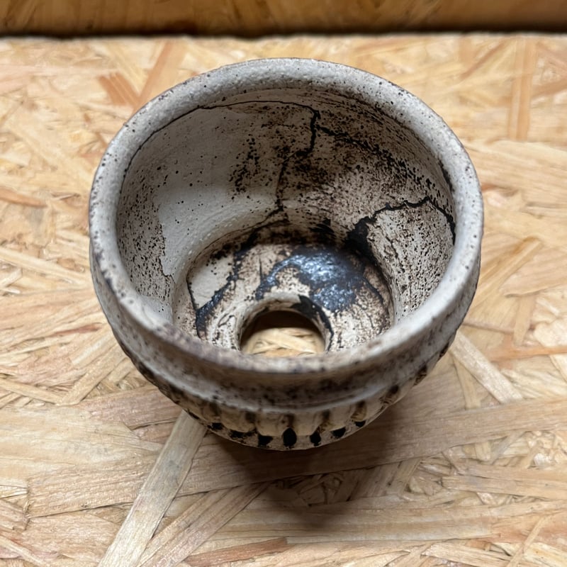 淡海陶芸研究所 錆白泥彫鉢 | GREEN LUCK