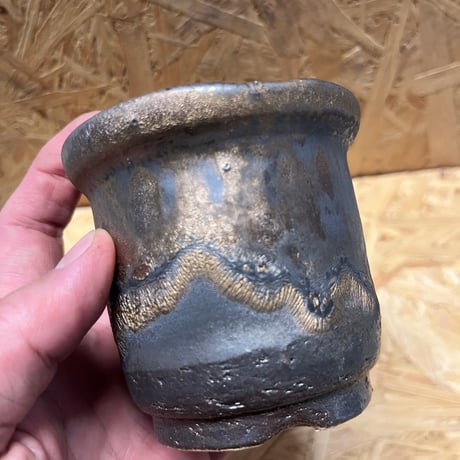 かみ山陶器　信楽焼　植木鉢