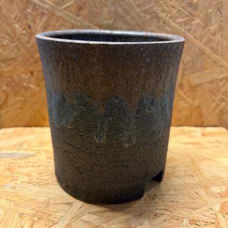 かみ山陶器　信楽焼　植木鉢