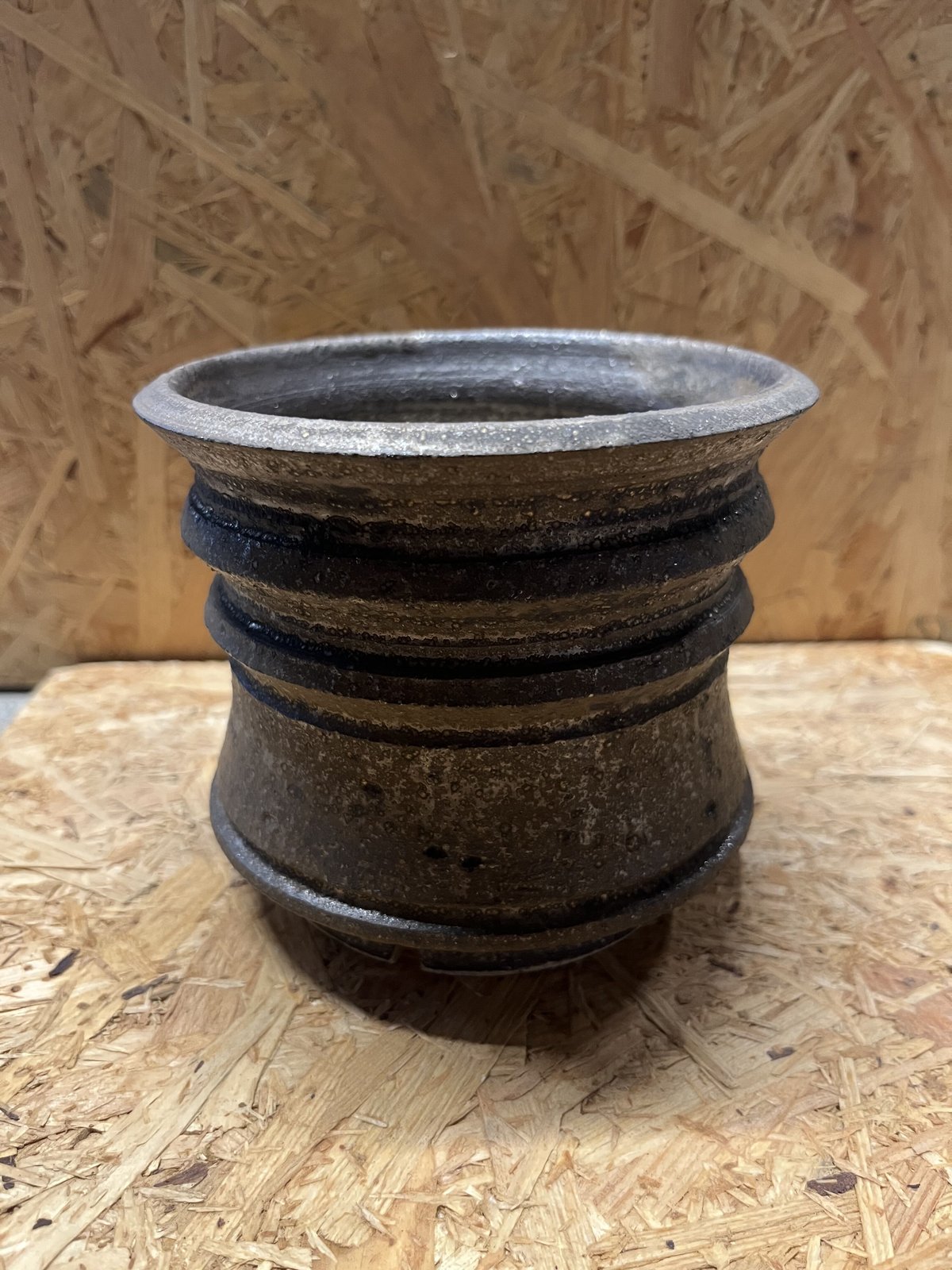保田修作　　植木鉢　【塊根植物　多肉植物 カリグラフィー 器 陶器 作家】 保田修作 陶器鉢 | GREEN LUCK