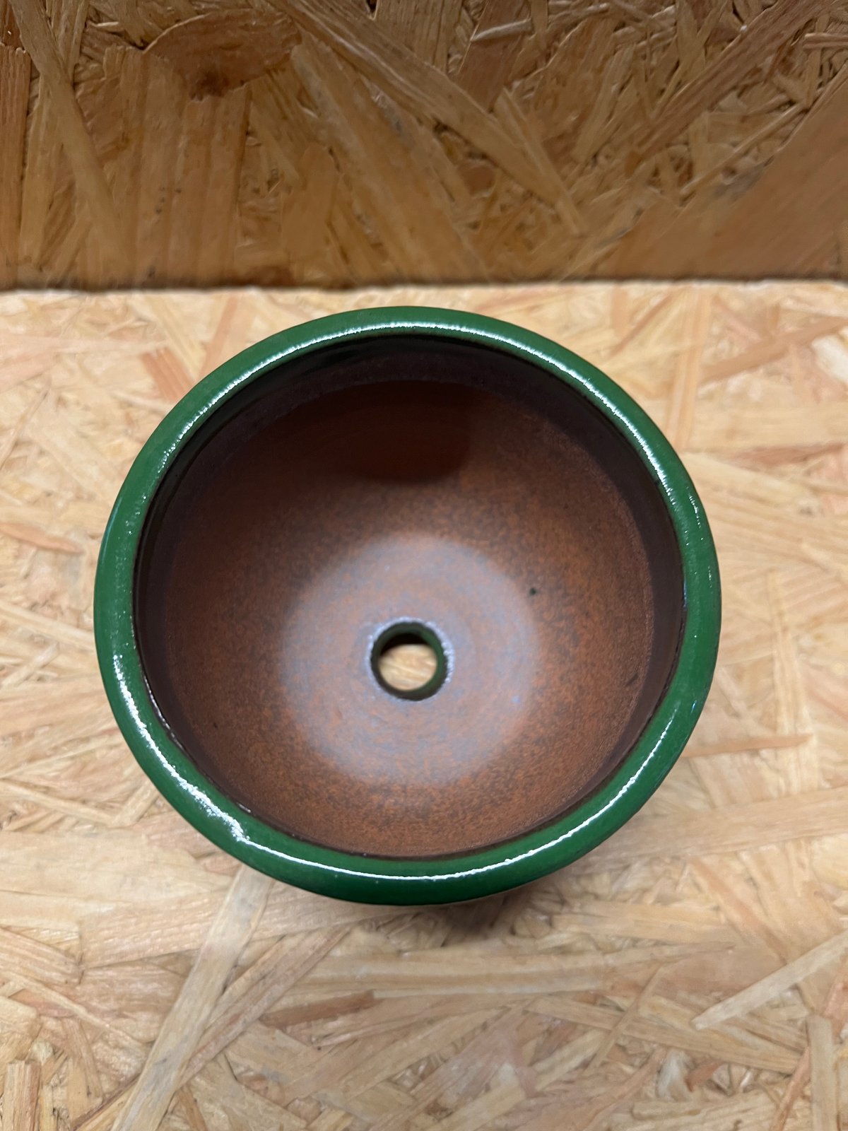 伝市鉢 コウロ型 2.5号 別注グリーン | GREEN LUCK