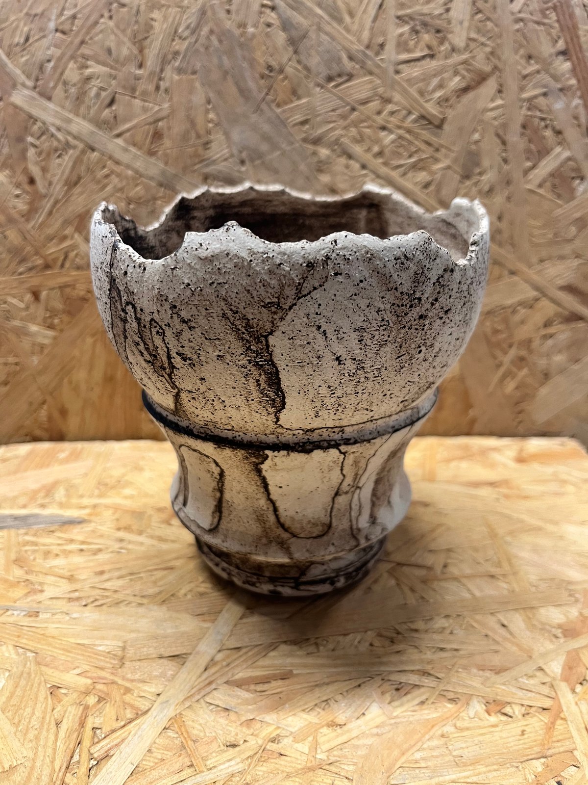 淡海陶芸研究所 植木鉢 錆白泥筒鉢 | GREEN LUCK