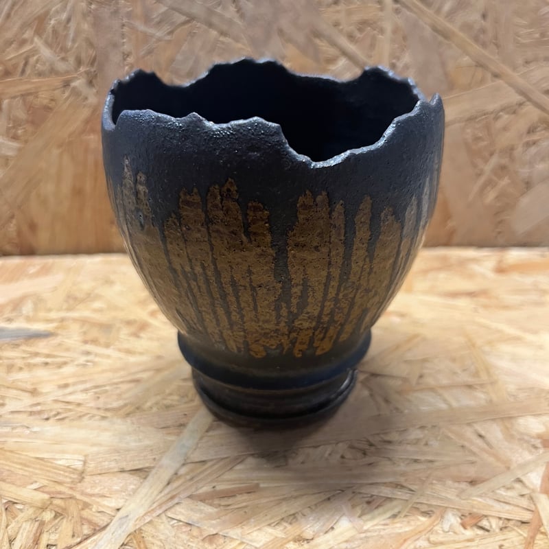 淡海陶芸研究所　植木鉢　3個セット 淡海陶芸研究所 植木鉢 泥彩筒鉢 （curved） | GREEN LUCK