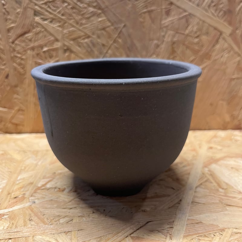 伝市鉢 コウロ型 3.5号 黒化粧 | GREEN LUCK