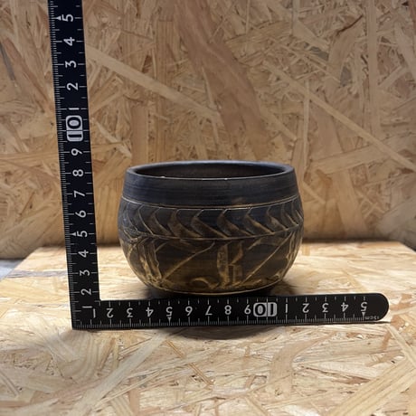 刻紋鉢　保田修作×rimwork