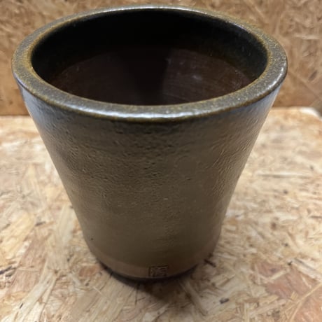伝市鉢　穴窯　シャジン　3.5号