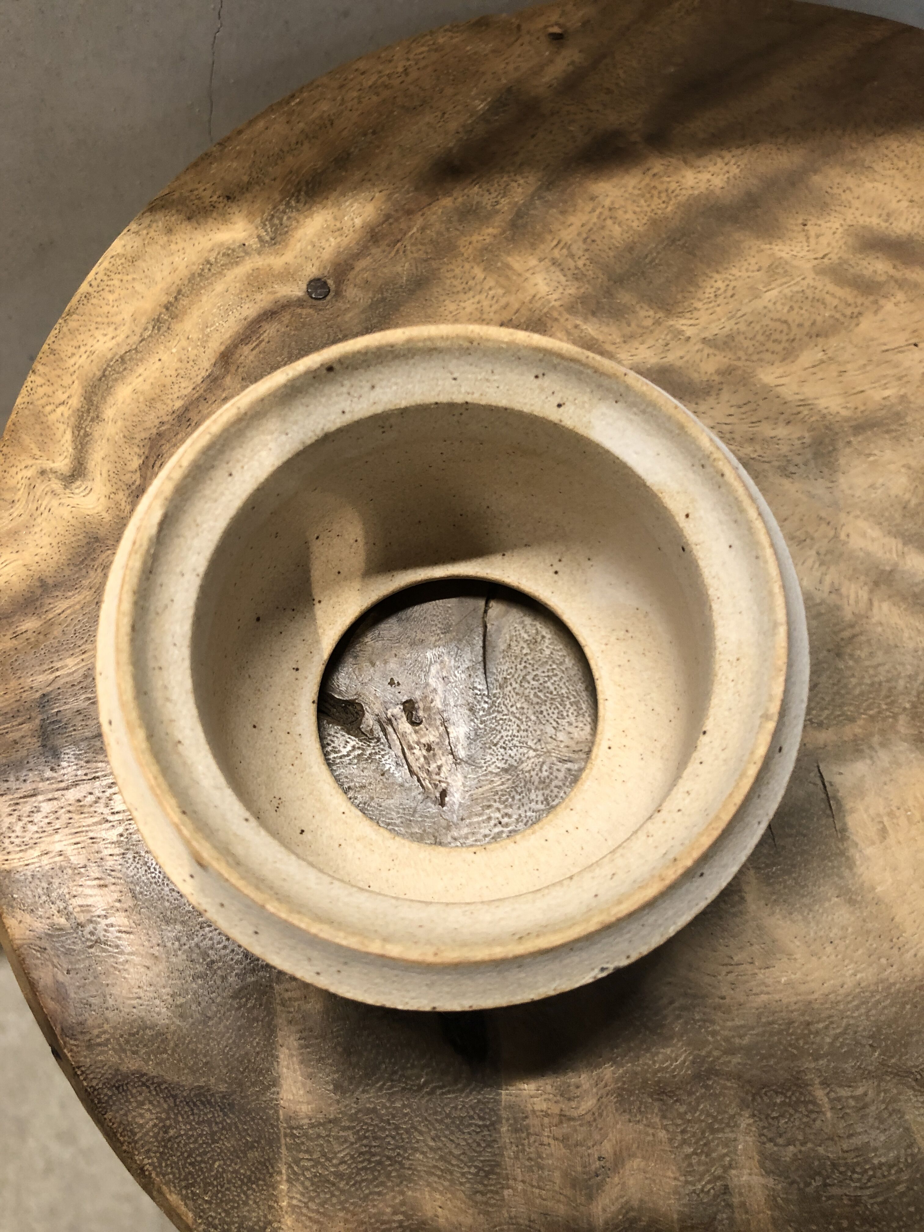 保田修作 刻紋 コラボ陶器 粉引き鉢 刻紋鉢 保田修作×rimwork | GREEN LUCK