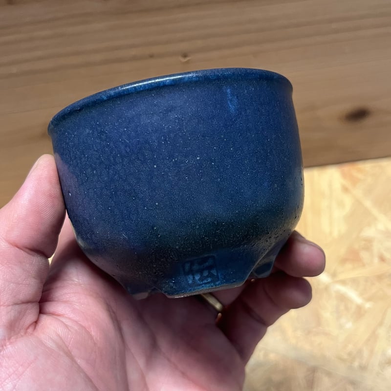 伝市鉢 コウロ型 2.5号 紺青 | GREEN LUCK