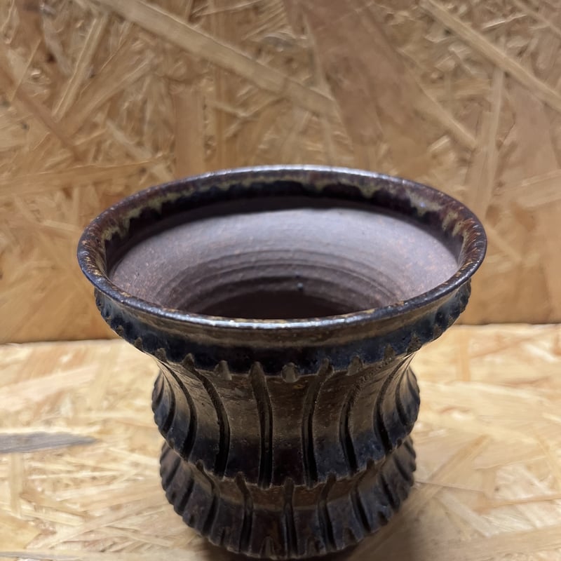 淡海陶芸研究所 植木鉢 黄泥彩筒鉢 （tribal） | GREEN LUCK