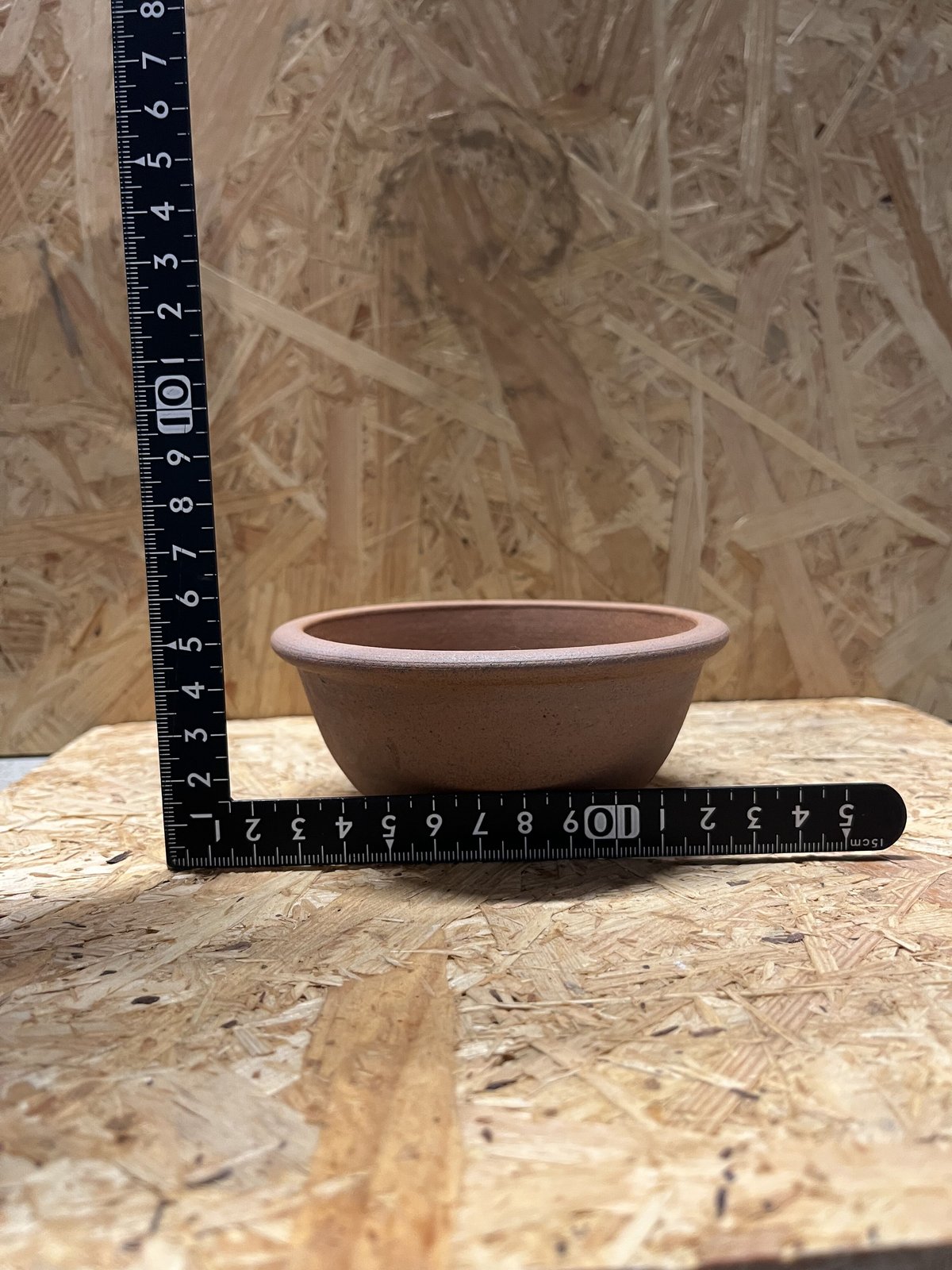 陶器 円形鉢 足付き 中央穴あり　豊林　落款 ラン鉢 穴あき鉢 ハンギング 吊り鉢 おしゃれ 陶器鉢 植木鉢 ミニ