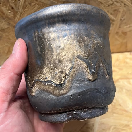 かみ山陶器　信楽焼　植木鉢