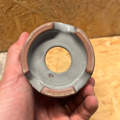 伝市鉢　大道型　3号　３.5号　4号　グレー