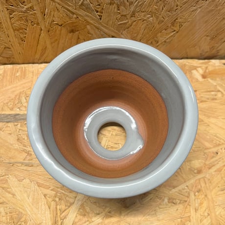 伝市鉢　大道型　3号　３.5号　4号　グレー