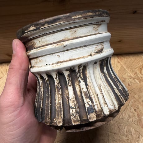 保田修作　陶器鉢　粉吹鉢
