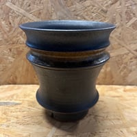 淡海陶芸研究所 植木鉢 泥彩筒鉢 （curved） | GREEN LUCK