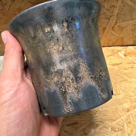 かみ山陶器　信楽焼　植木鉢