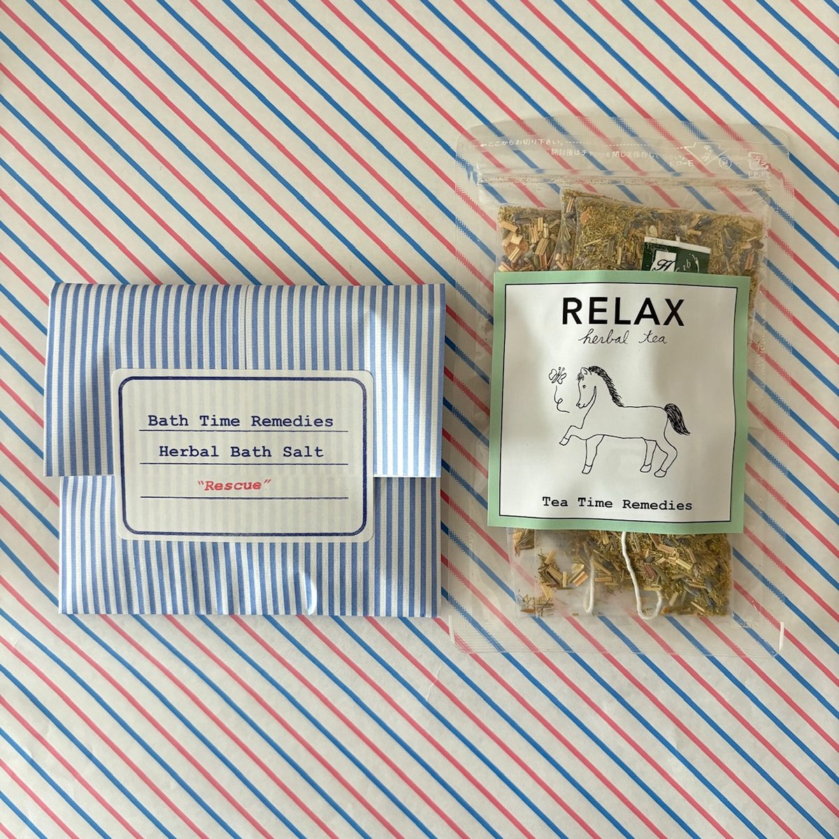ハーブティー&バスソルト リラックスの時間を贈るギフトセット 