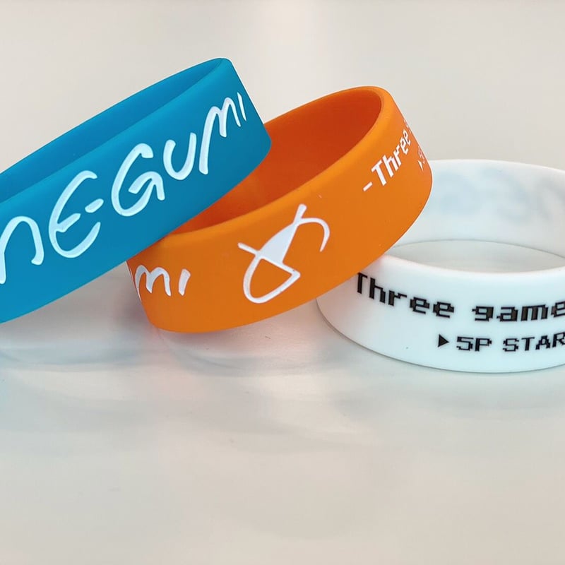 ME-GUMI 3 game match ラバーバンド（WHITE / BLUE / ORAN