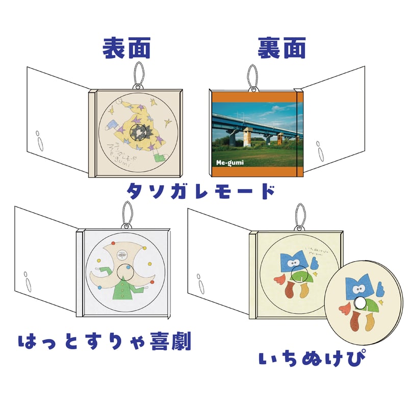 持ち歩け！ミニCDキーホルダー | ME-GUMI OFFICIAL STORE