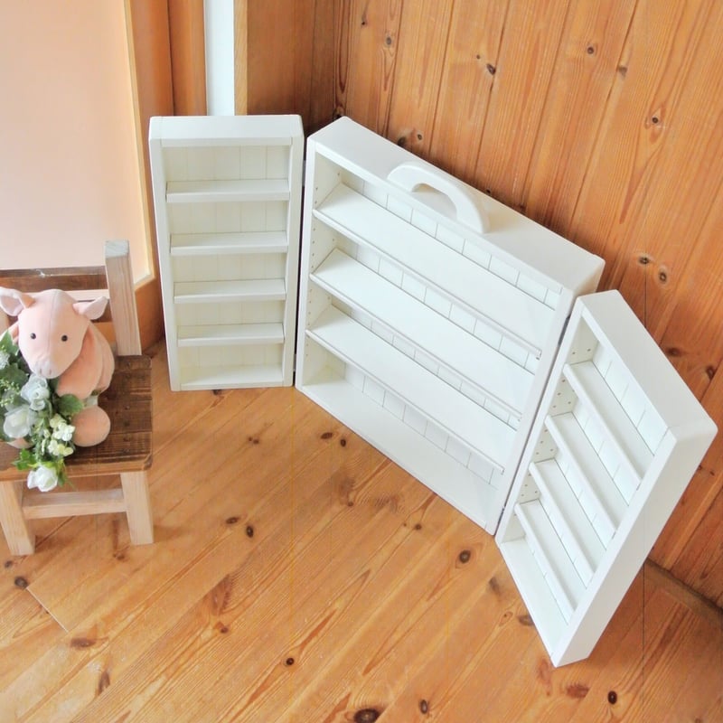 3面棚の観音開きのカスタマイズ什器 | Natural Flower