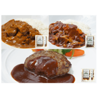 冷凍詰め合わせ Bセット〈カレー×2、ハヤシ×1、ハンバーグ×2〉※送料込み価格です