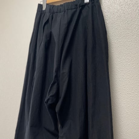 mizuiro ind コットンリネンハイウエストタックワイドPT