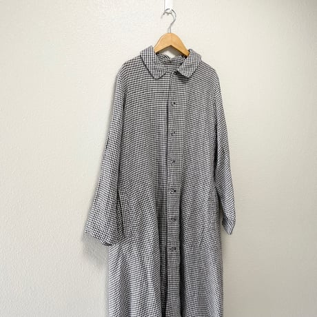 nest Robe ヘンプ先染めギンガムコート