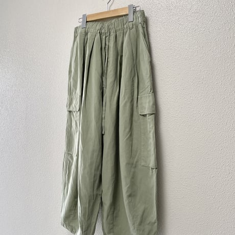 2023SS / 人気完売品 nest Robe コットンリネン石目コクーンカーゴパンツ