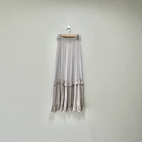 BEAUTY&YOUTH UNITED ARROWS 別注 NE QUITTEZ PAS! ドットフリル ロングスカート