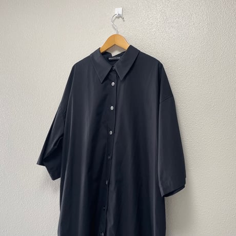 mizuiro ind ハーフスリーブ ワイド シャツワンピース