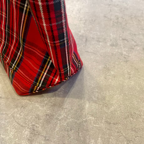 R&D.M.Co- TARTAN CHECK TOTE