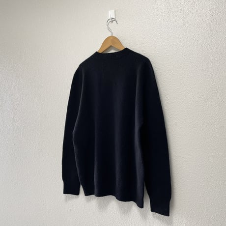 継続販売品 / RINEN 2/15ウール天竺編み(ホールガーメント)クルーネック