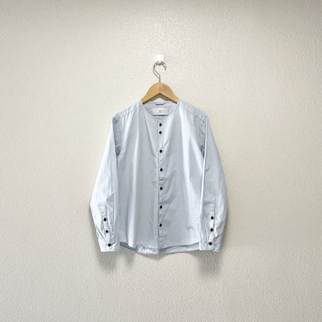 2025SS / 販売継続品 / MUYA nerd shirts no collar  SAX BLUE ※別注カラー