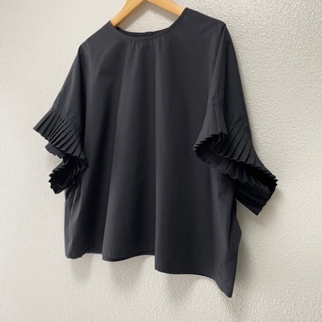 mizuiro ind pleats slv P/O プリーツスリーブプルオーバー