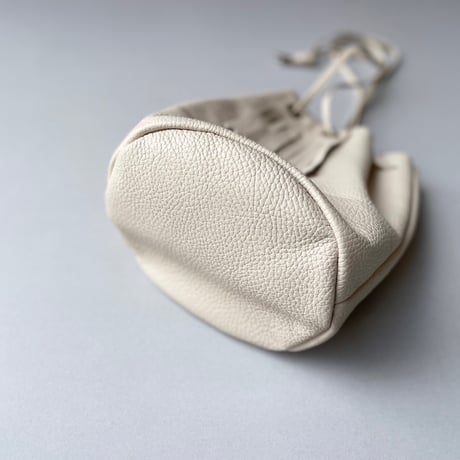 blancle S.LEATHER QUILTED DRAWSTRING BAG