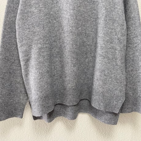 GIPSY BLUE ウールカシミヤフーデットニット