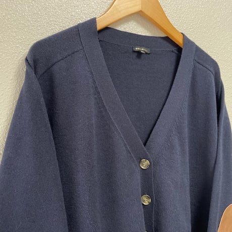 R&D.M.Co-  エルボーパッチVネックカーディガン