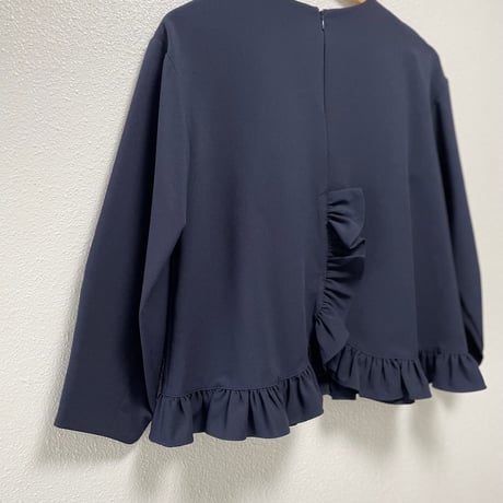 販売継続品 / anana 裾フリルブラウス ネイビー