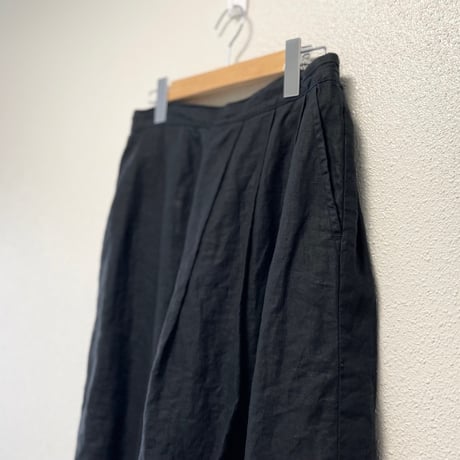 2024SS / grin  40リネン ラップキュロットパンツ