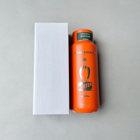 2025SS / 未使用品 / PORTER x STARBUCKS  Recycled Stainless Bottle  355ml "Matte Orange"